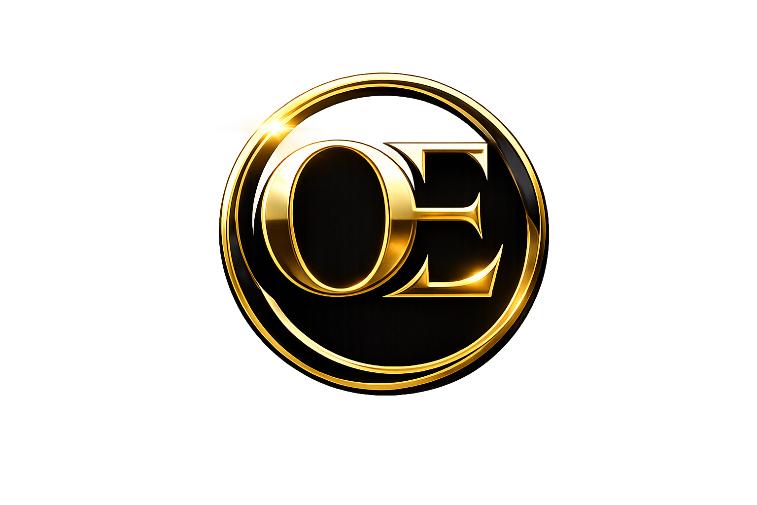 Obsidian Executive LLC gold OE emblem